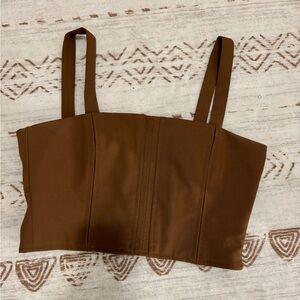 Zara brown crop top - size S